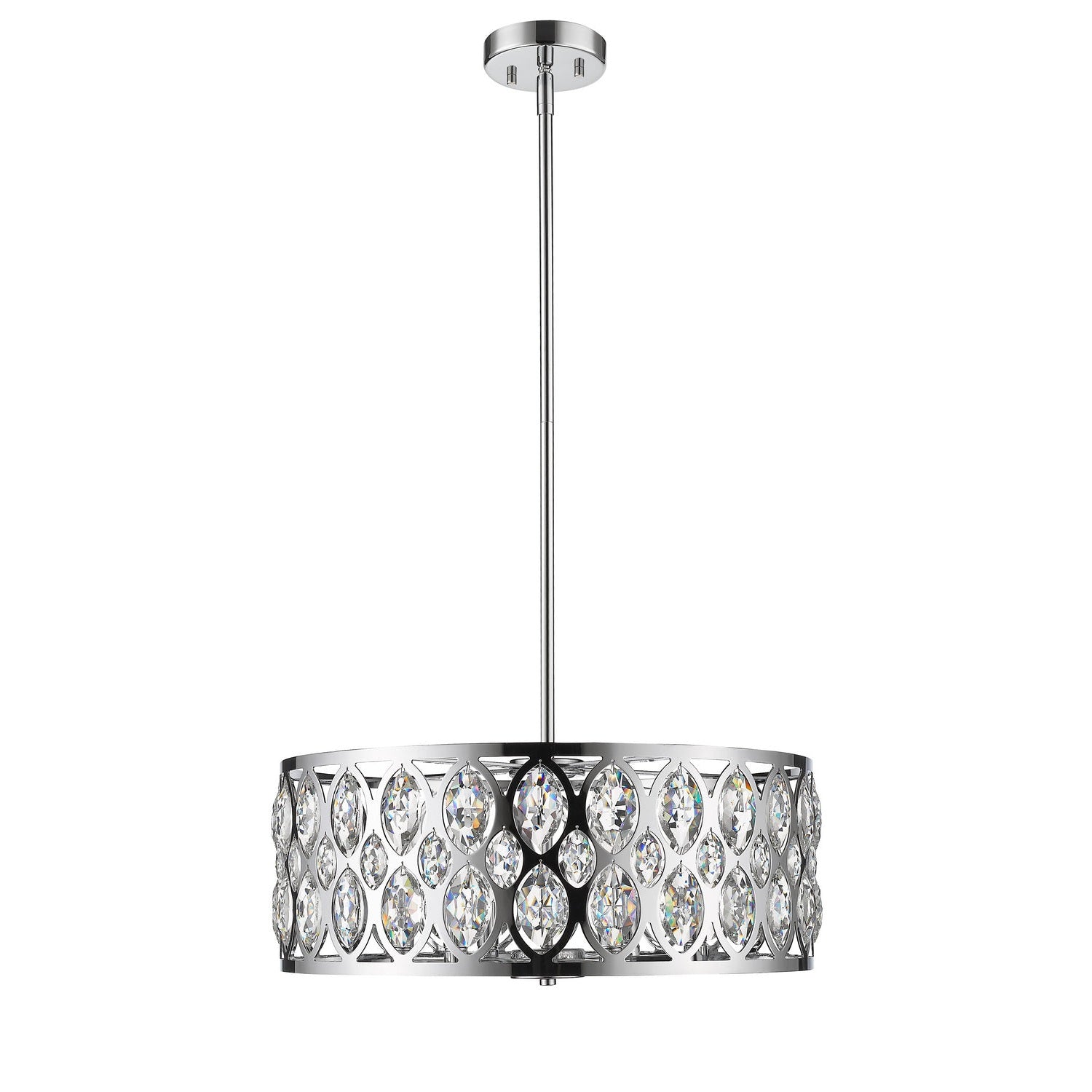 Z-Lite - 6010-24CH - Six Light Chandelier - Dealey - Chrome