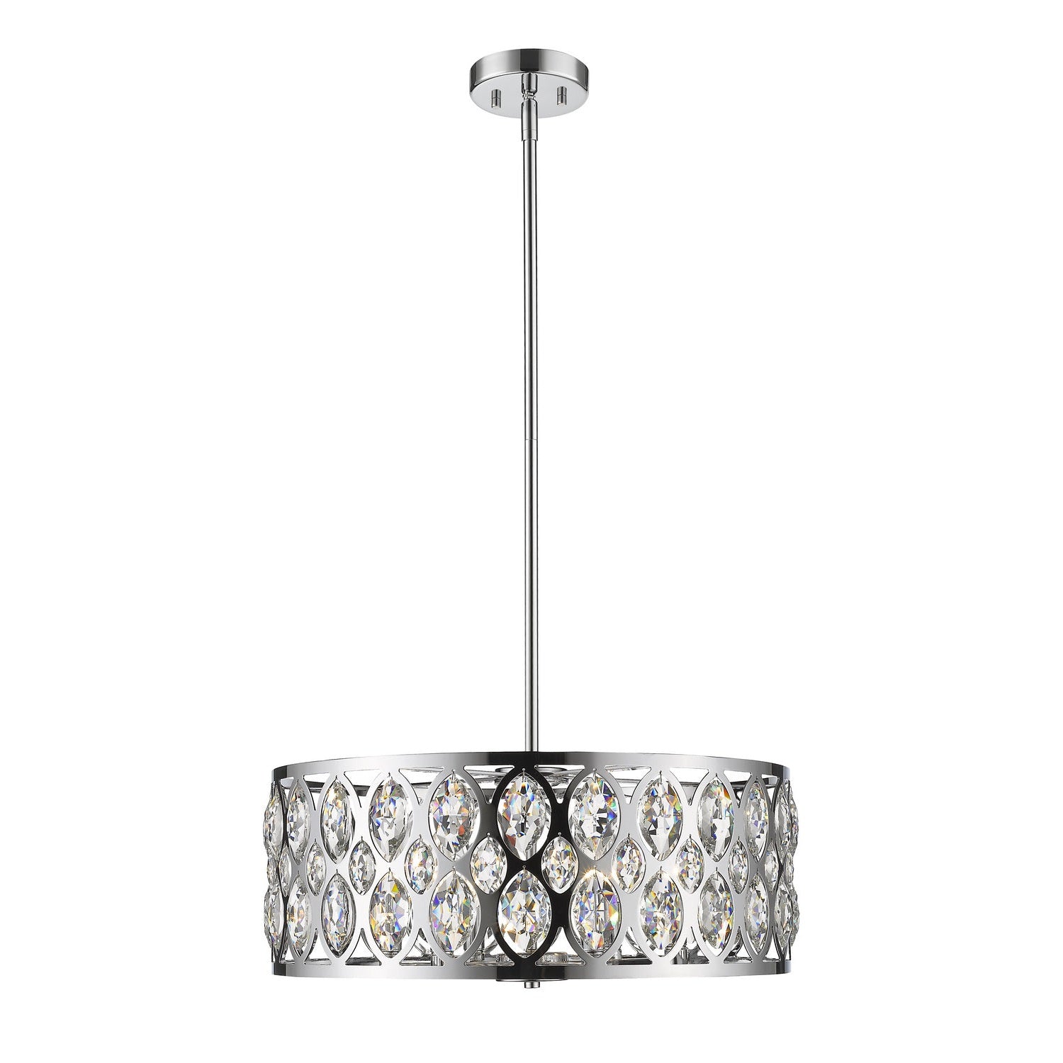Z-Lite - 6010-24CH - Six Light Chandelier - Dealey - Chrome