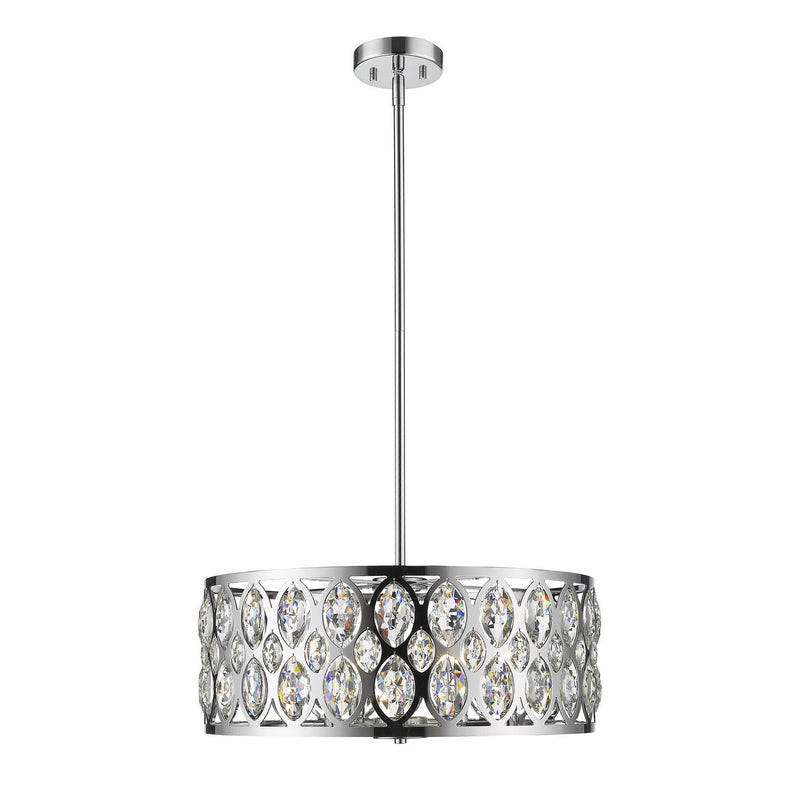 Z-Lite - 6010-24CH - Six Light Chandelier - Dealey - Chrome
