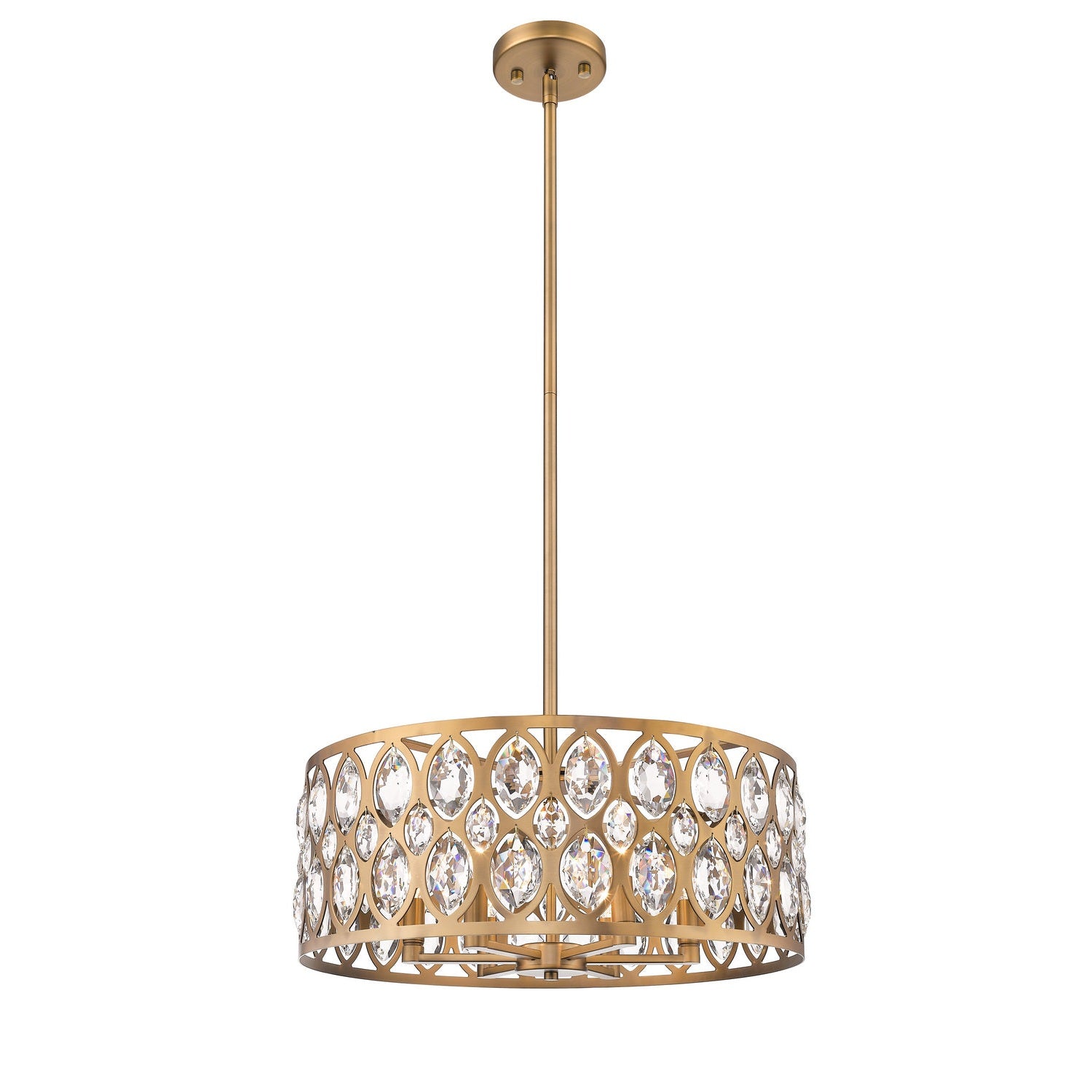Z-Lite - 6010-24HB - Six Light Chandelier - Dealey - Heirloom Brass