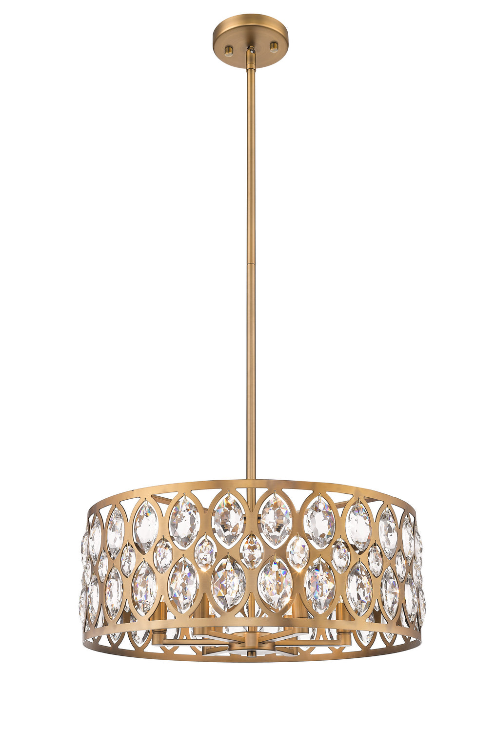 Z-Lite - 6010-24HB - Six Light Chandelier - Dealey - Heirloom Brass