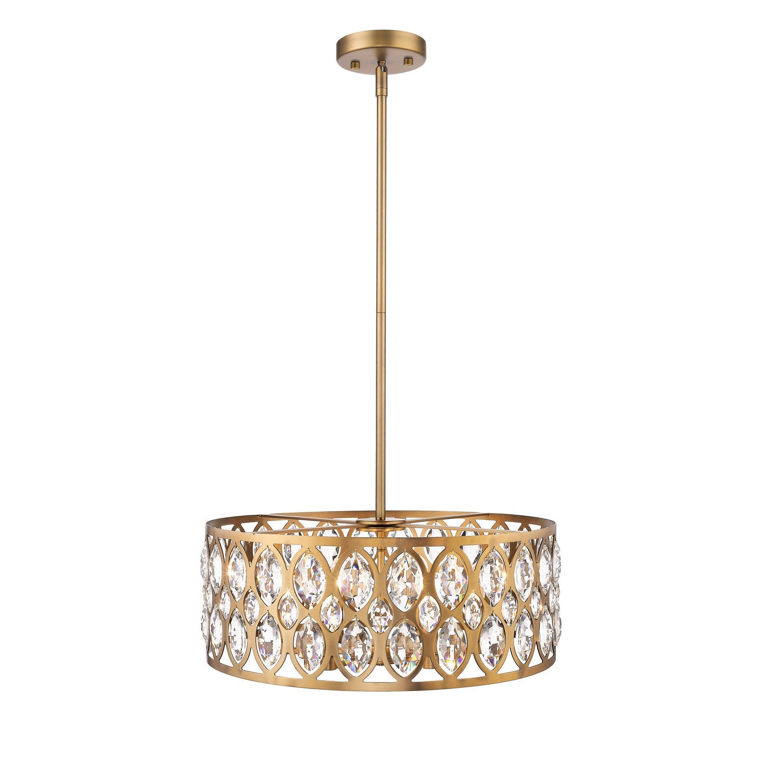 Z-Lite - 6010-24HB - Six Light Chandelier - Dealey - Heirloom Brass