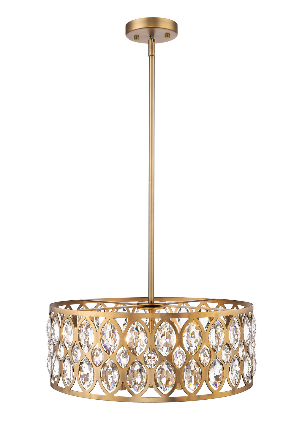 Z-Lite - 6010-24HB - Six Light Chandelier - Dealey - Heirloom Brass
