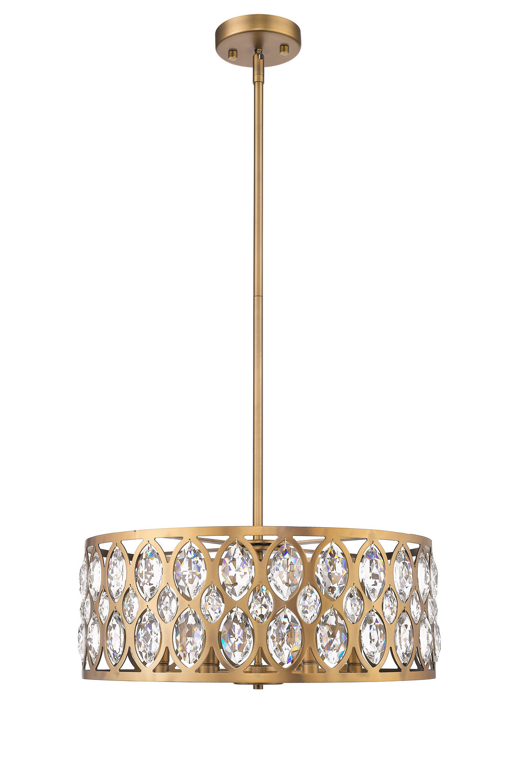 Z-Lite - 6010-24HB - Six Light Chandelier - Dealey - Heirloom Brass
