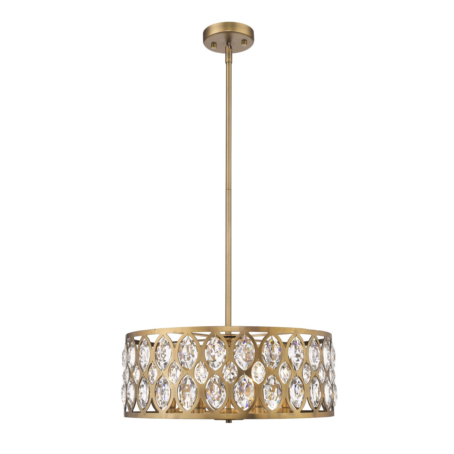 Z-Lite - 6010-24HB - Six Light Chandelier - Dealey - Heirloom Brass