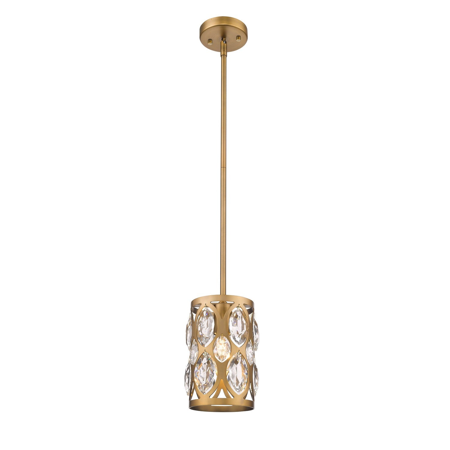 Z-Lite - 6010MP-HB - One Light Pendant - Dealey - Heirloom Brass