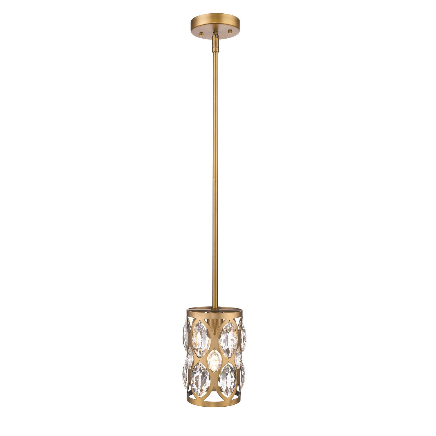Z-Lite - 6010MP-HB - One Light Pendant - Dealey - Heirloom Brass