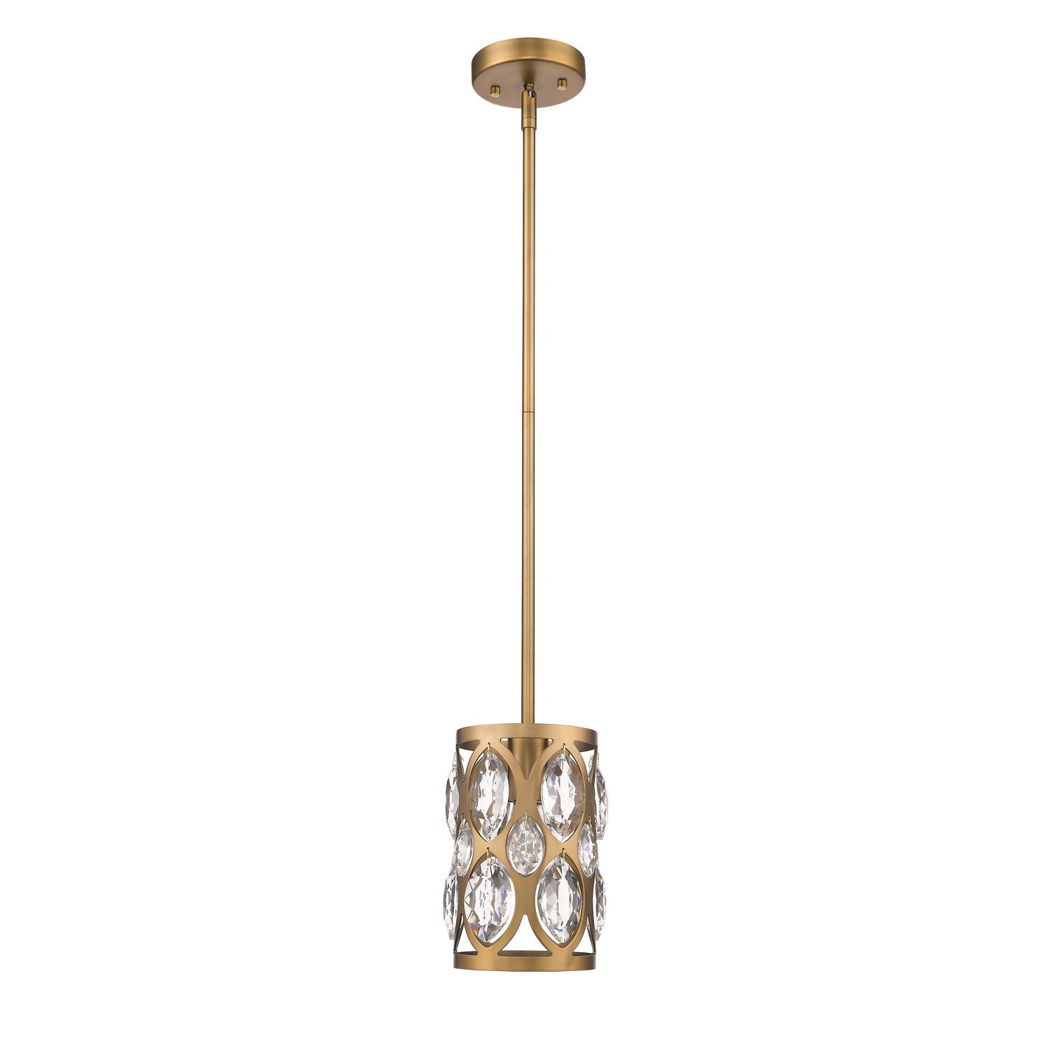 Z-Lite - 6010MP-HB - One Light Pendant - Dealey - Heirloom Brass