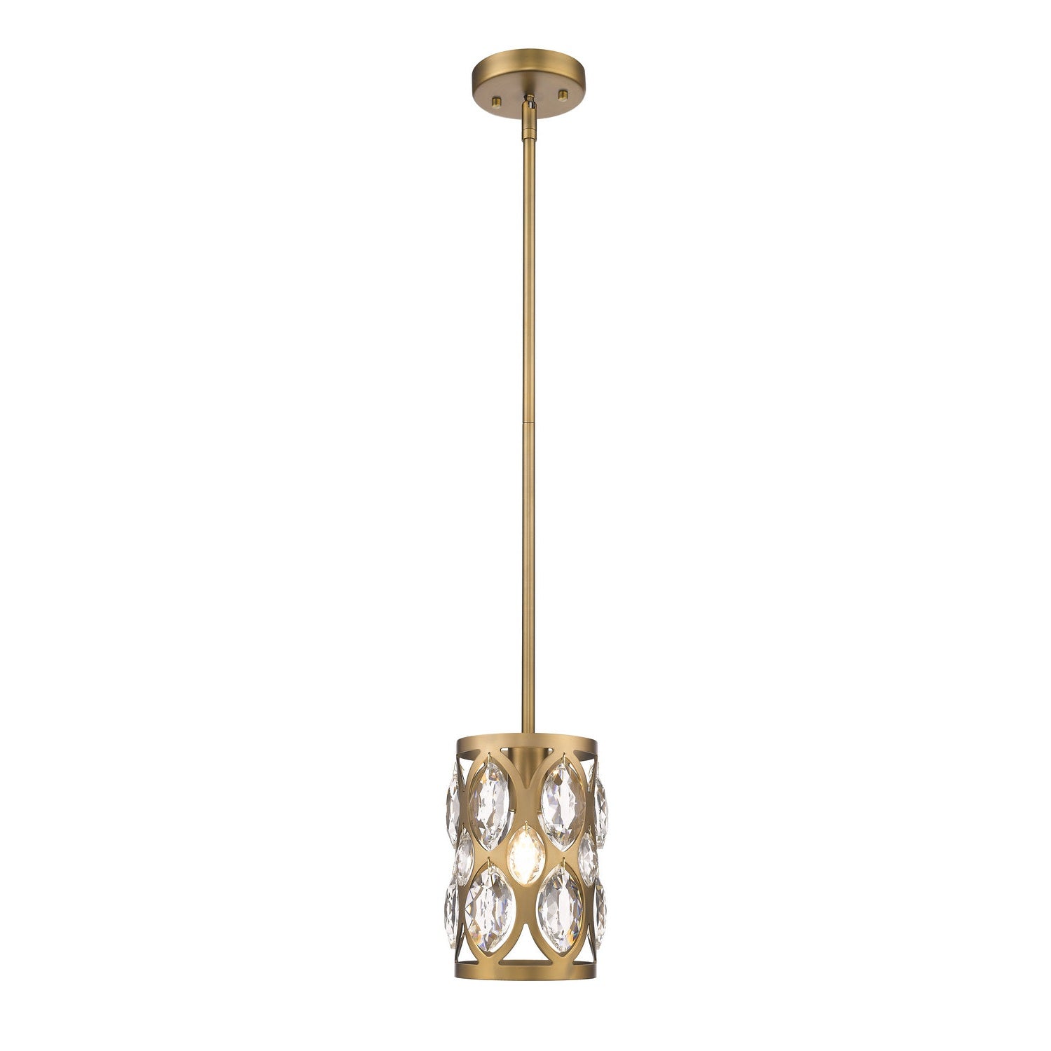 Z-Lite - 6010MP-HB - One Light Pendant - Dealey - Heirloom Brass