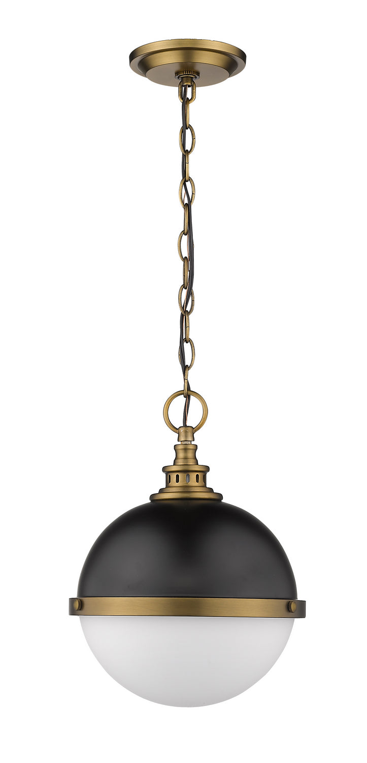 Z-Lite - 619MP-MB-FB - Two Light Pendant - Peyton - Matte Black + Factory Bronze