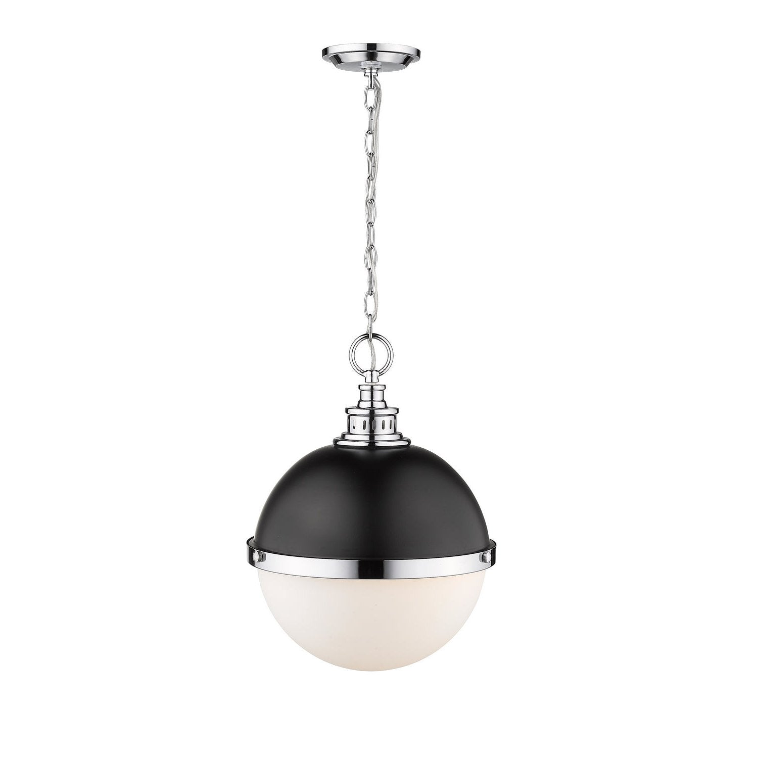 Z-Lite - 619P14-MB-CH - Two Light Pendant - Peyton - Matte Black + Chrome