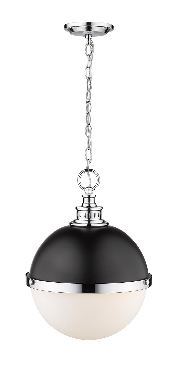 Z-Lite - 619P14-MB-CH - Two Light Pendant - Peyton - Matte Black + Chrome