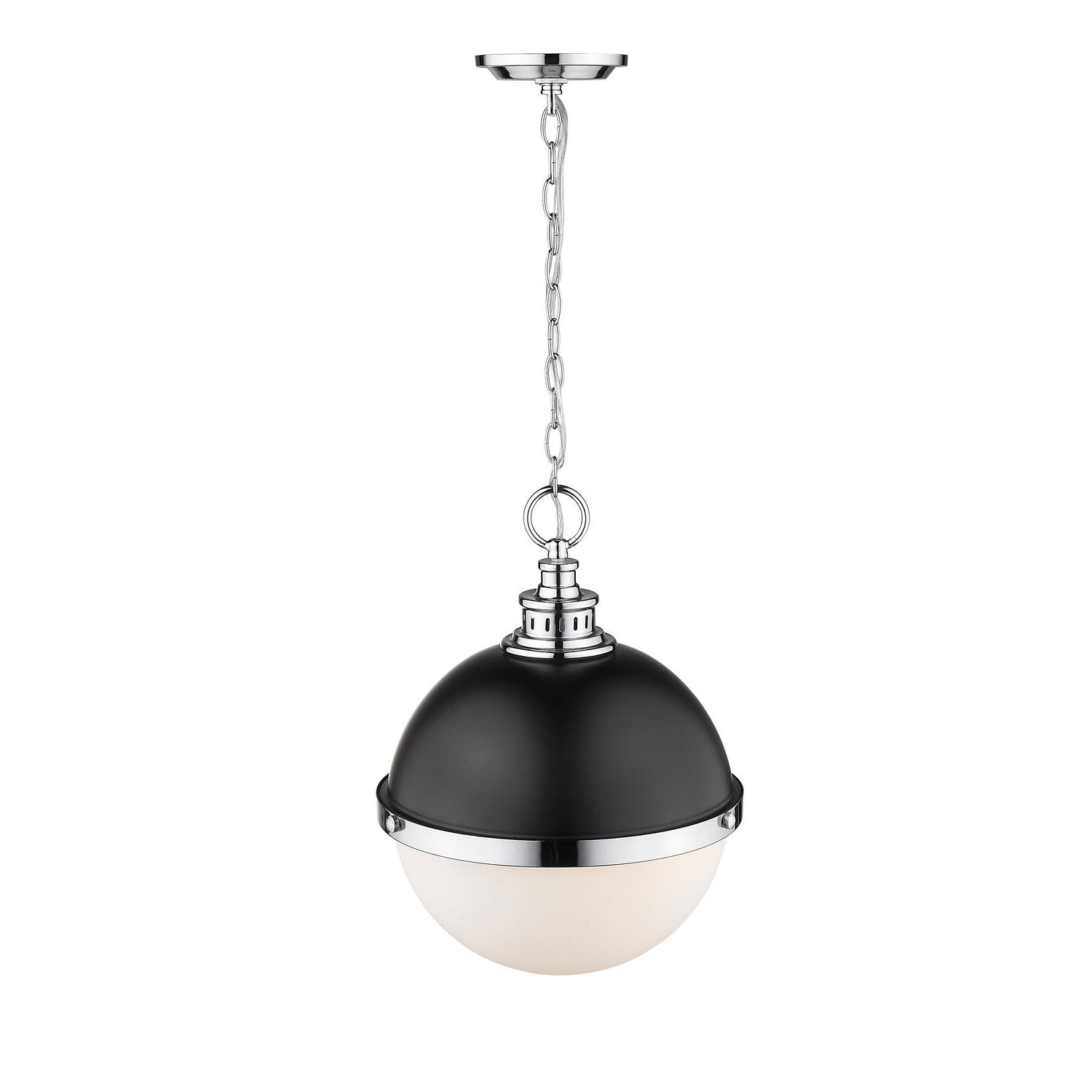 Z-Lite - 619P14-MB-CH - Two Light Pendant - Peyton - Matte Black + Chrome