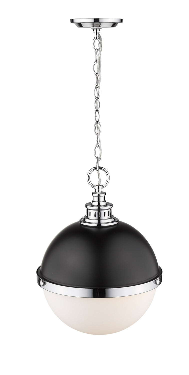 Z-Lite - 619P14-MB-CH - Two Light Pendant - Peyton - Matte Black + Chrome