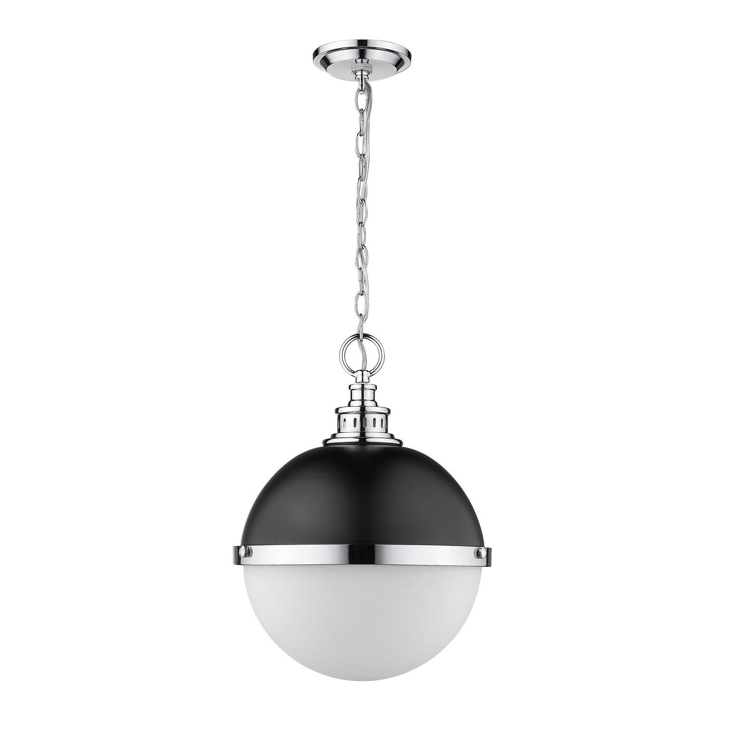 Z-Lite - 619P14-MB-CH - Two Light Pendant - Peyton - Matte Black + Chrome
