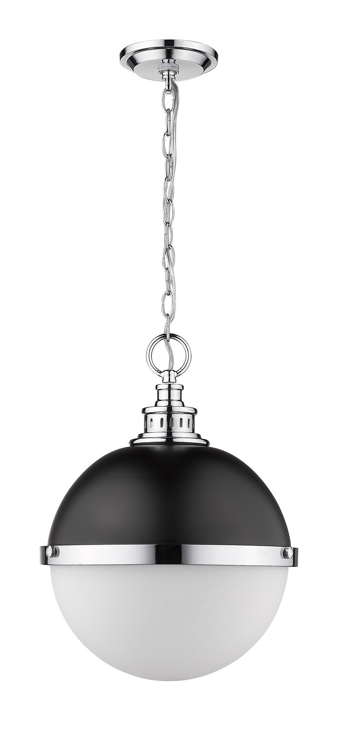 Z-Lite - 619P14-MB-CH - Two Light Pendant - Peyton - Matte Black + Chrome
