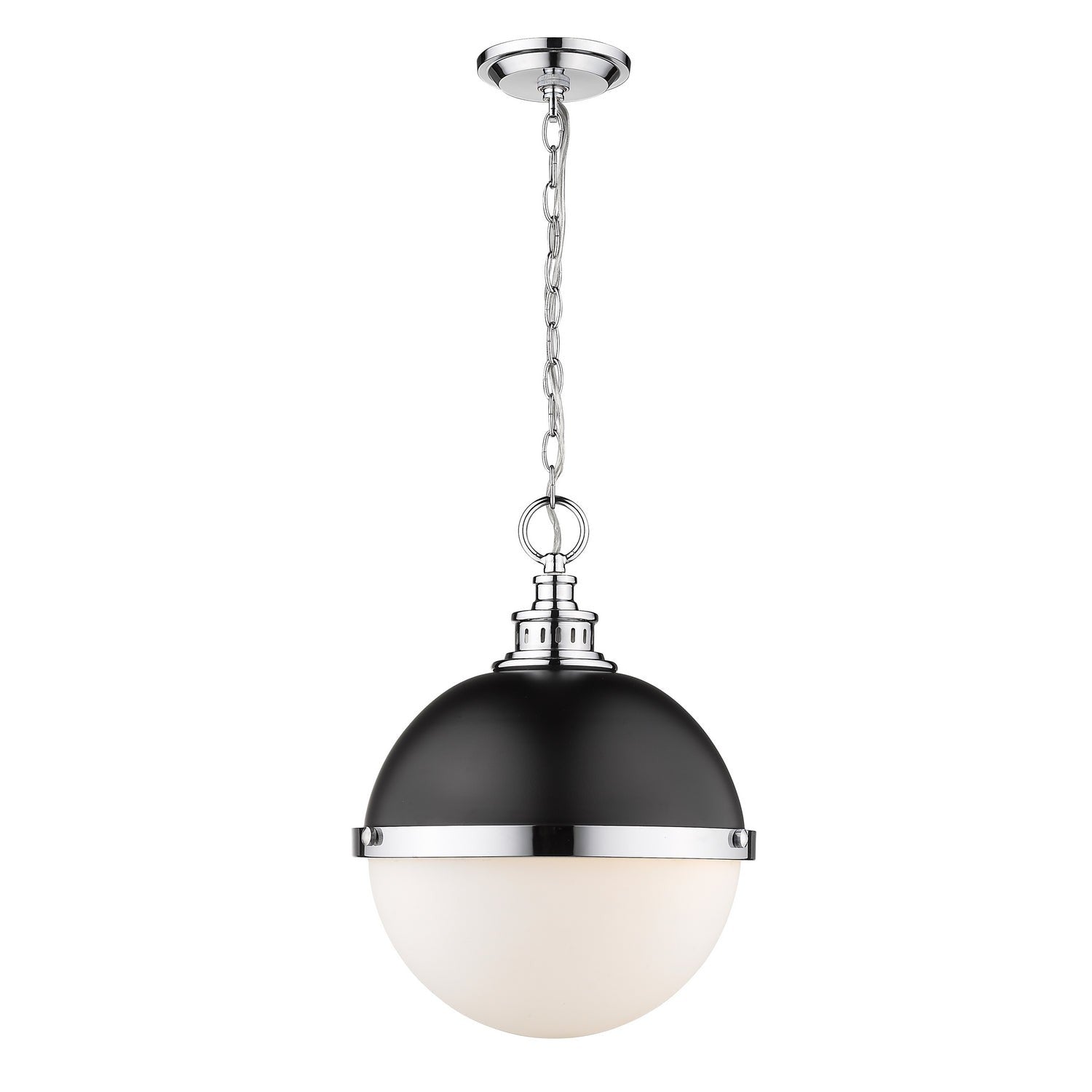 Z-Lite - 619P14-MB-CH - Two Light Pendant - Peyton - Matte Black + Chrome