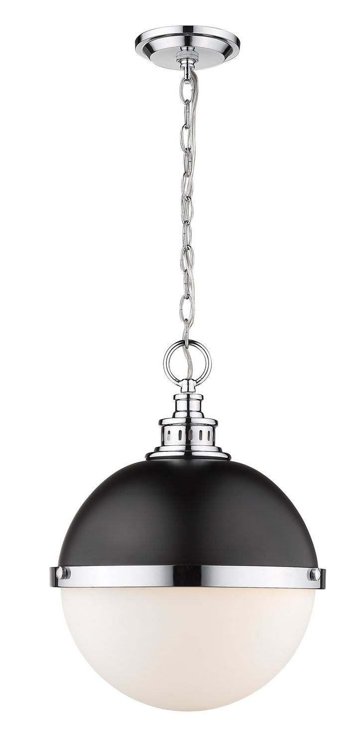 Z-Lite - 619P14-MB-CH - Two Light Pendant - Peyton - Matte Black + Chrome