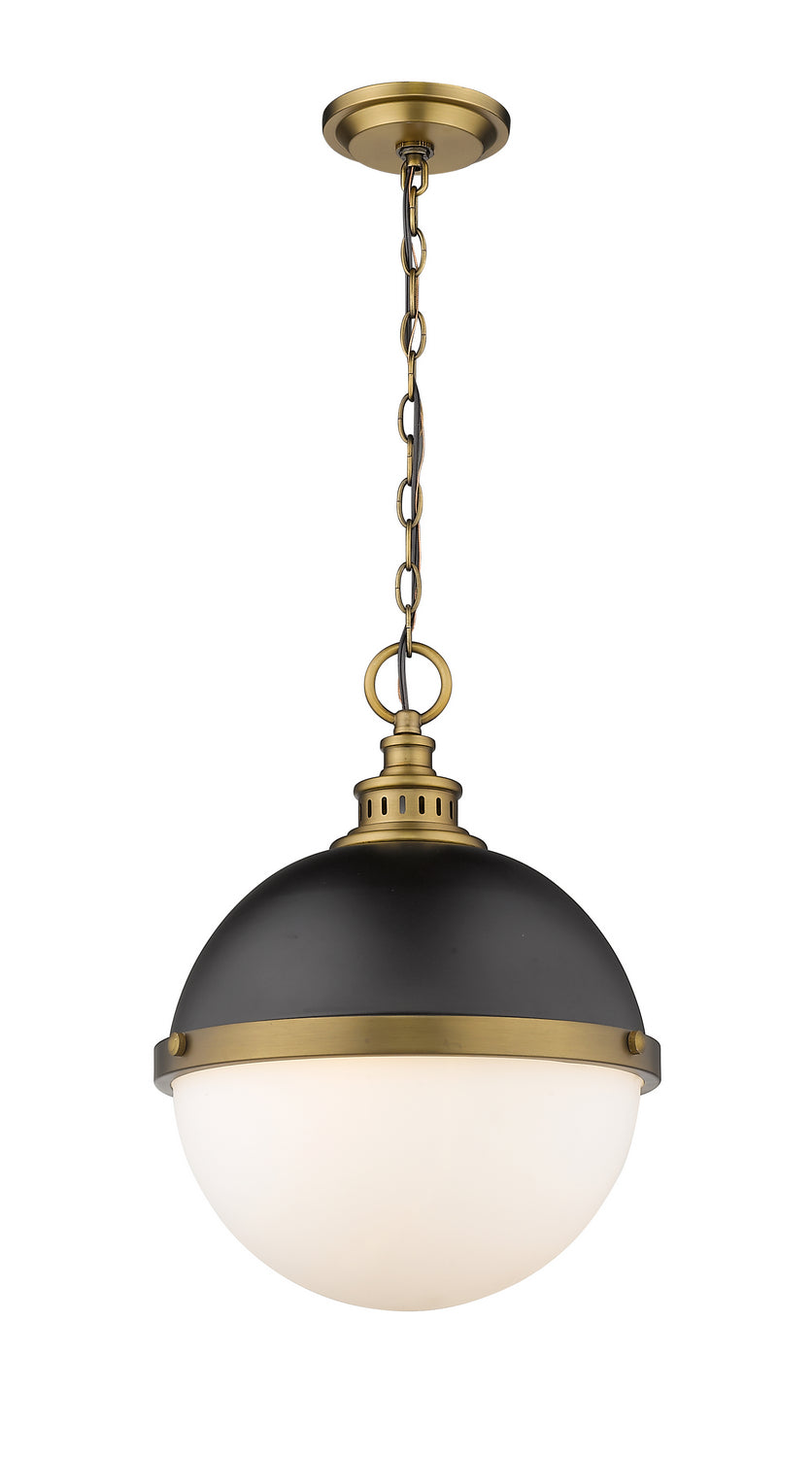 Z-Lite - 619P14-MB-FB - Two Light Pendant - Peyton - Matte Black + Factory Bronze