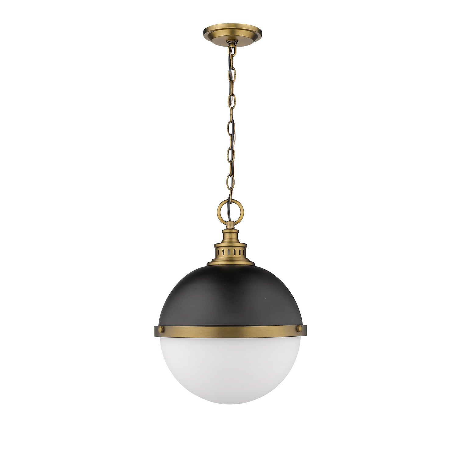 Z-Lite - 619P14-MB-FB - Two Light Pendant - Peyton - Matte Black + Factory Bronze