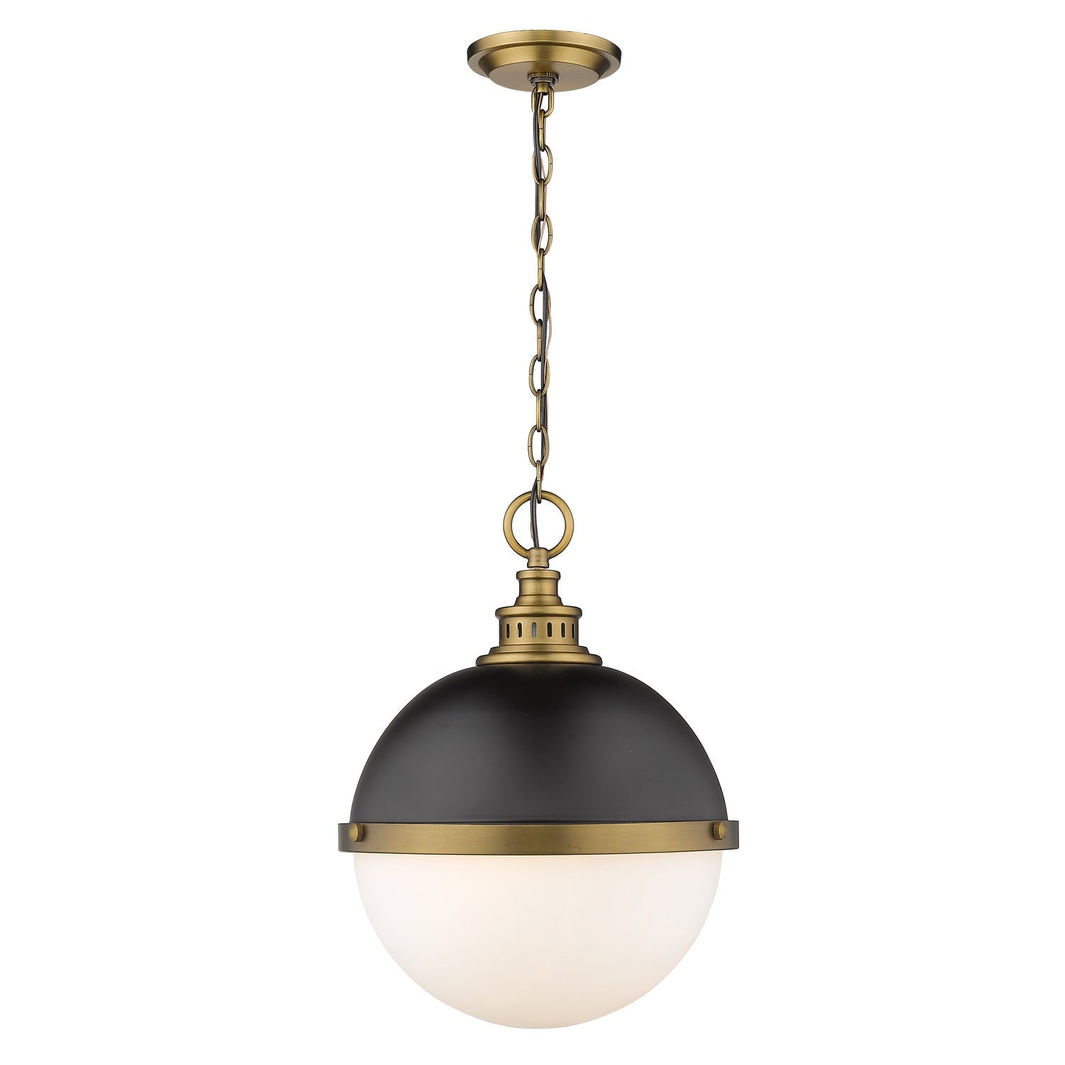 Z-Lite - 619P14-MB-FB - Two Light Pendant - Peyton - Matte Black + Factory Bronze