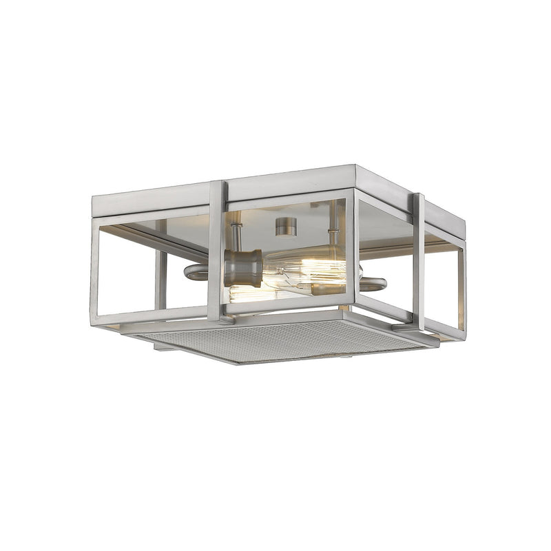 Z-Lite - 724F13-BN - Two Light Flush Mount - Halcyon - Brushed Nickel