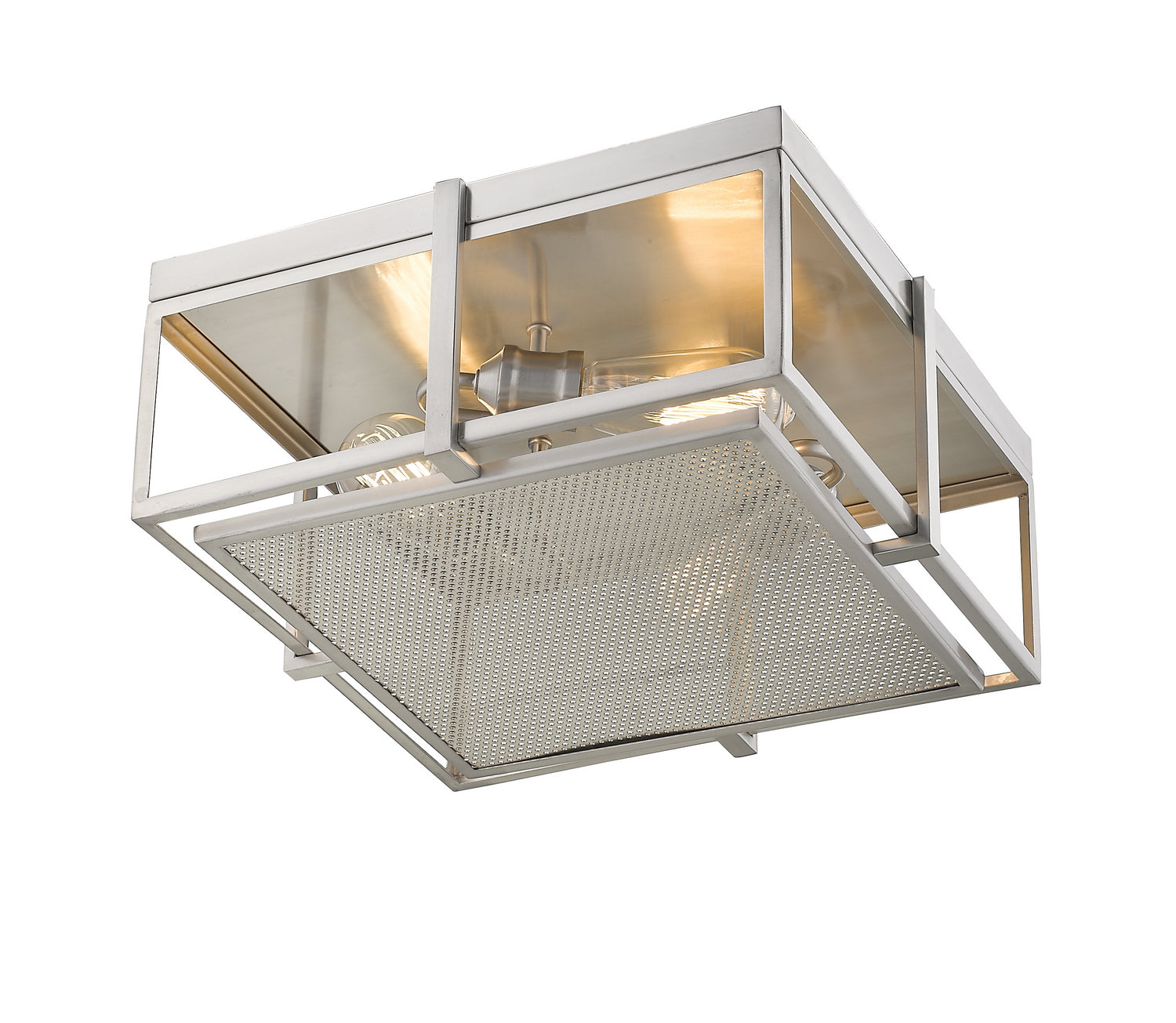 Z-Lite - 724F15-BN - Three Light Flush Mount - Halcyon - Brushed Nickel