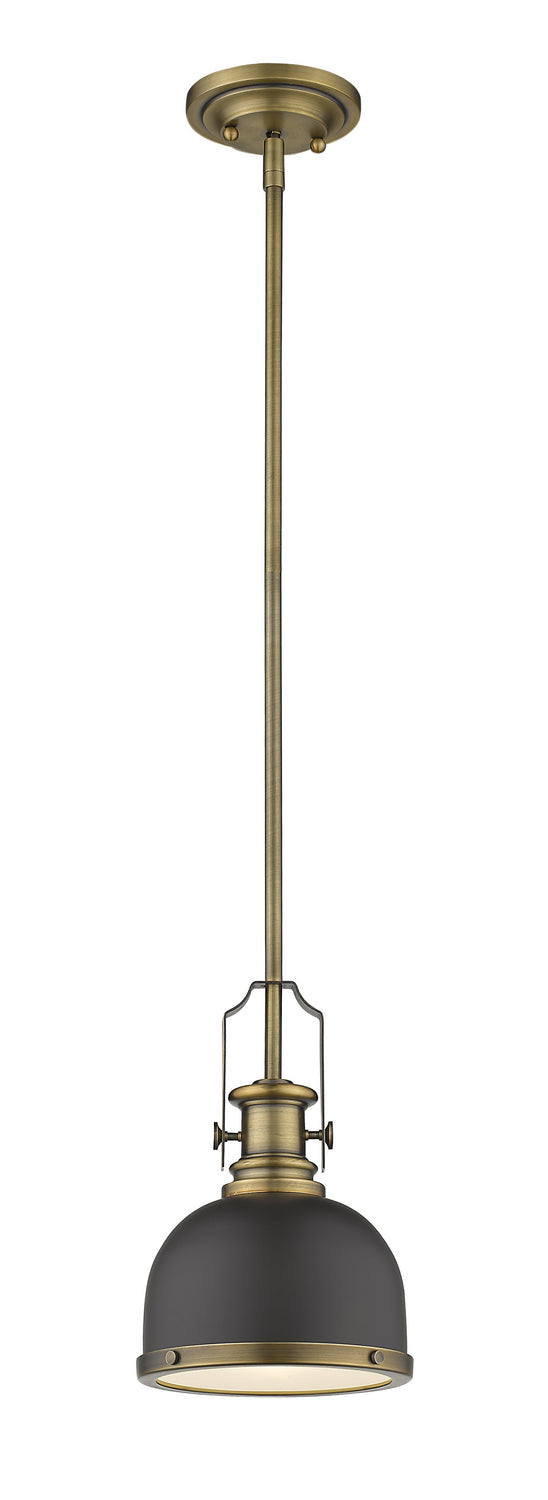 Z-Lite - 725MP-BRZ+HBR - One Light Pendant - Melange - Bronze + Heritage Brass