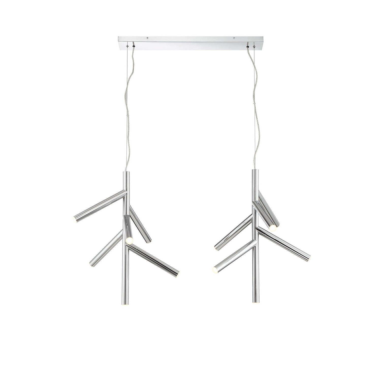 Z-Lite - 917-6CH-LED-2LCH - LED Linear Chandelier - Forest - Chrome