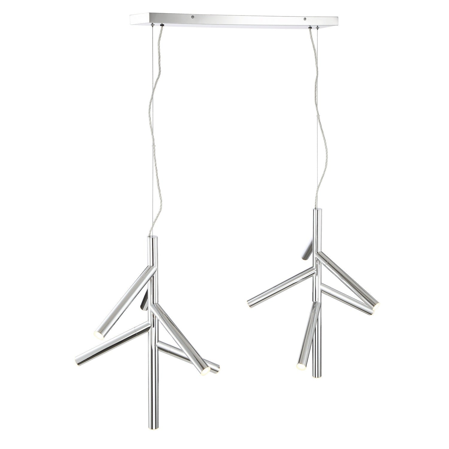 Z-Lite - 917-6CH-LED-2LCH - LED Linear Chandelier - Forest - Chrome