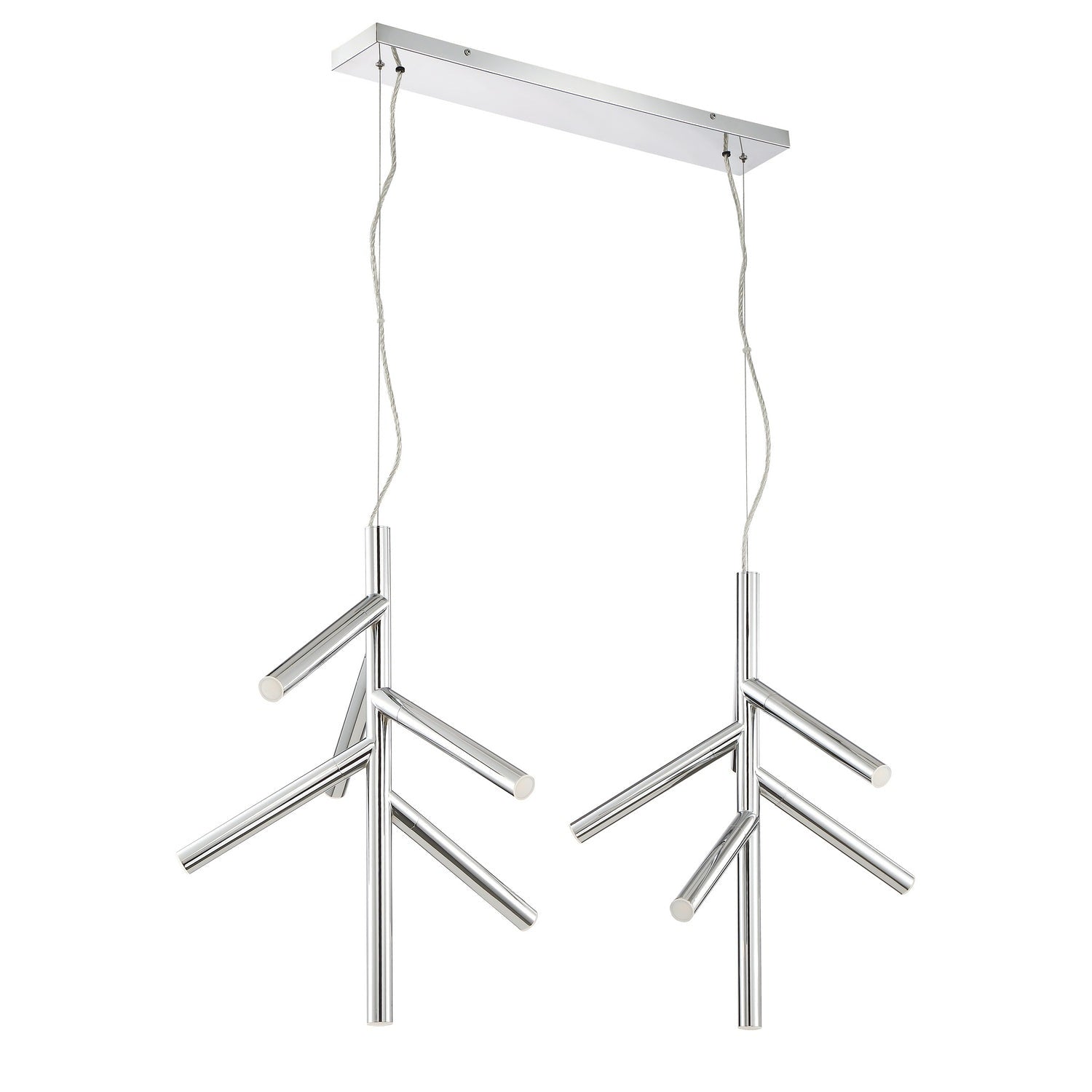 Z-Lite - 917-6CH-LED-2LCH - LED Linear Chandelier - Forest - Chrome