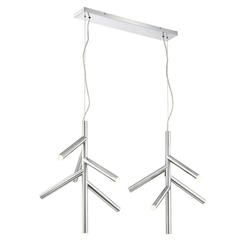 Z-Lite - 917-6CH-LED-2LCH - LED Linear Chandelier - Forest - Chrome