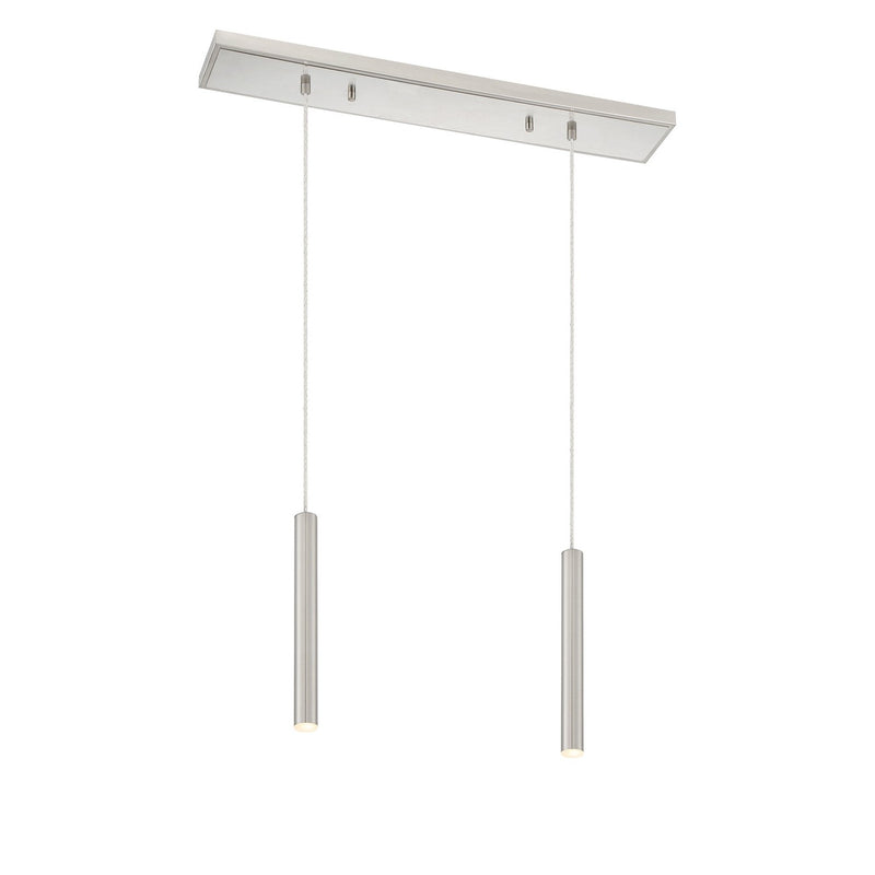 Z-Lite - 917MP12-BN-LED-2LBN - LED Linear Chandelier - Forest - Brushed Nickel