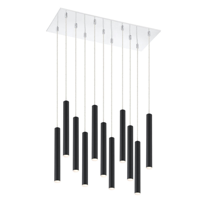 Z-Lite - 917MP12-MB-LED-11LCH - LED Chandelier - Forest - Chrome