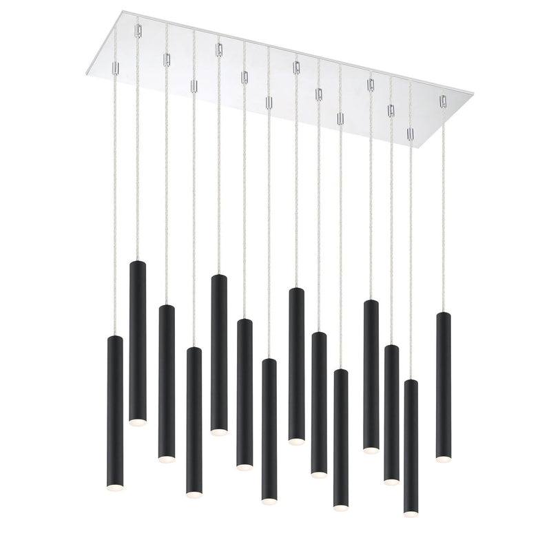 Z-Lite - 917MP12-MB-LED-14LCH - LED Chandelier - Forest - Chrome