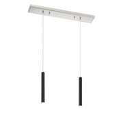 Z-Lite - 917MP12-MB-LED-2LBN - LED Linear Chandelier - Forest - Brushed Nickel