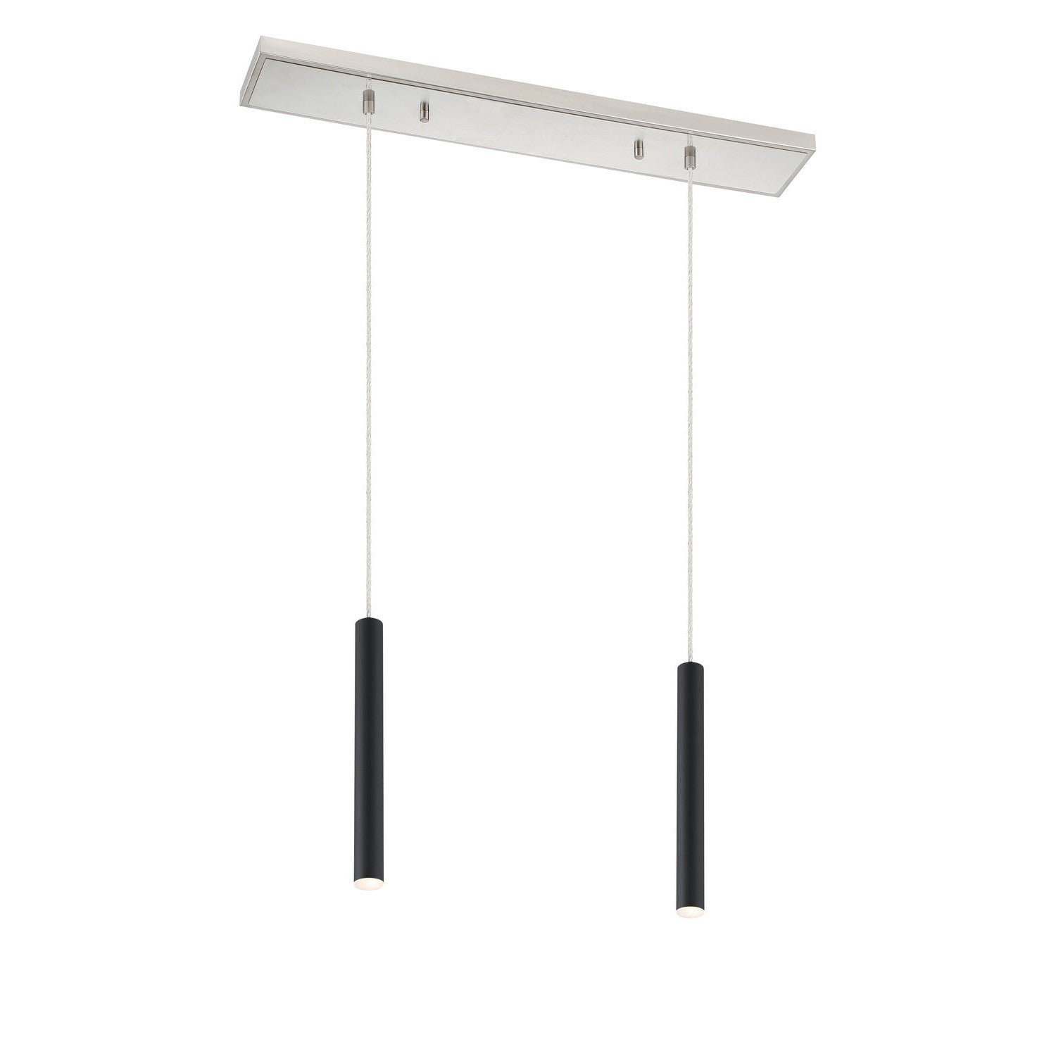 Z-Lite - 917MP12-MB-LED-2LBN - LED Linear Chandelier - Forest - Brushed Nickel