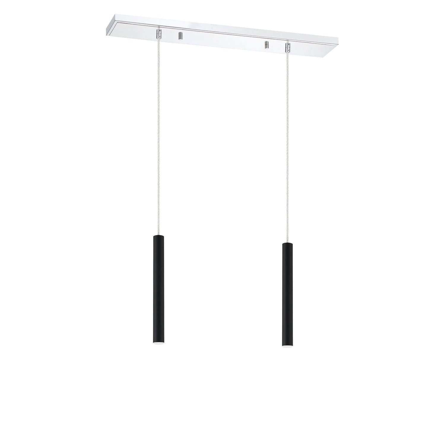 Z-Lite - 917MP12-MB-LED-2LCH - LED Linear Chandelier - Forest - Chrome