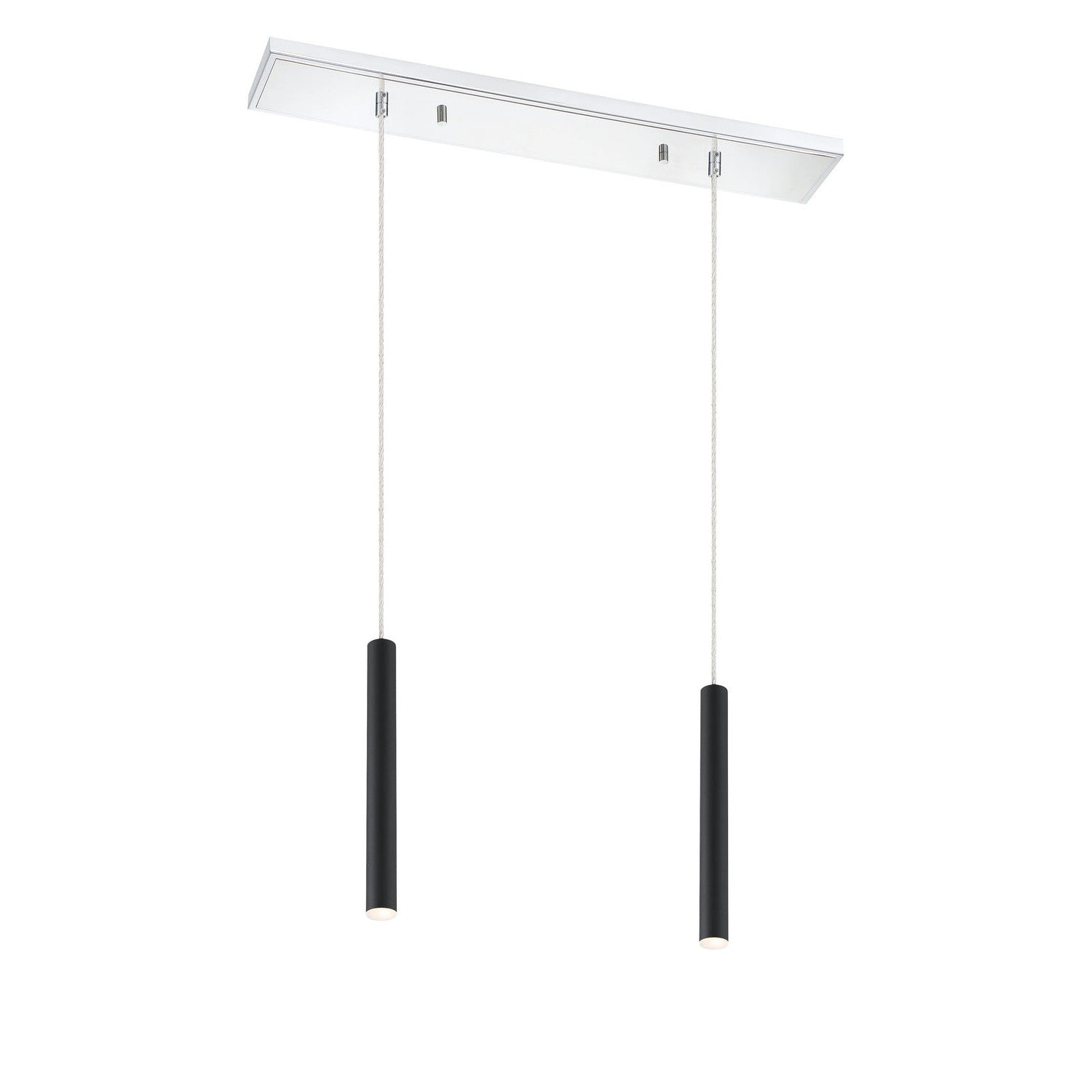 Z-Lite - 917MP12-MB-LED-2LCH - LED Linear Chandelier - Forest - Chrome
