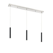 Z-Lite - 917MP12-MB-LED-3LBN - LED Linear Chandelier - Forest - Brushed Nickel