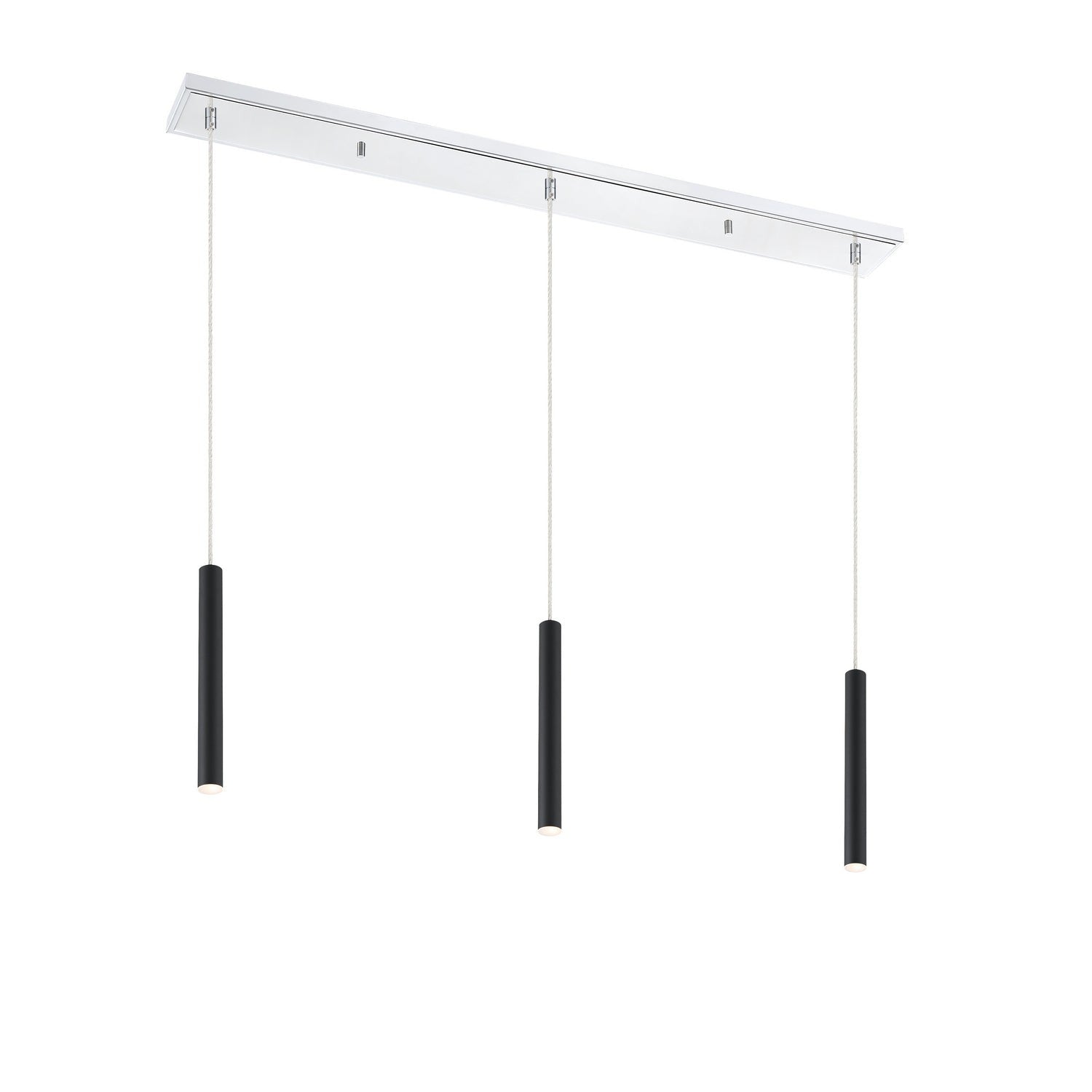 Z-Lite - 917MP12-MB-LED-3LCH - LED Linear Chandelier - Forest - Chrome