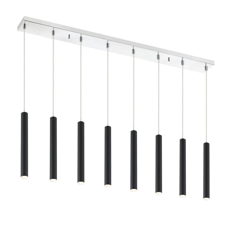 Z-Lite - 917MP12-MB-LED-8LCH - LED Linear Chandelier - Forest - Chrome