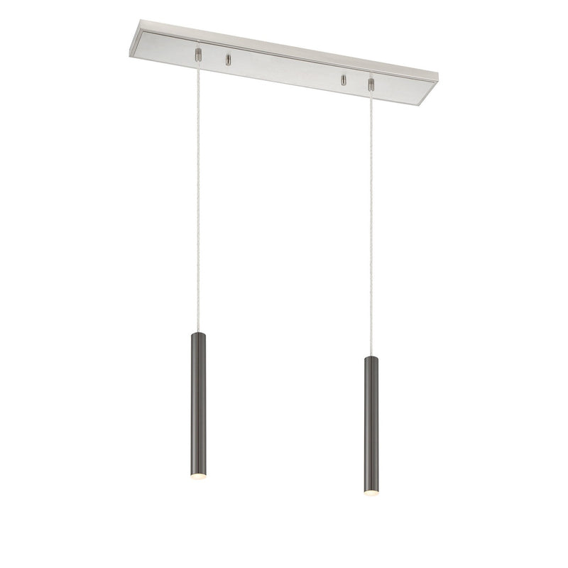 Z-Lite - 917MP12-PBL-LED-2LBN - LED Linear Chandelier - Forest - Brushed Nickel