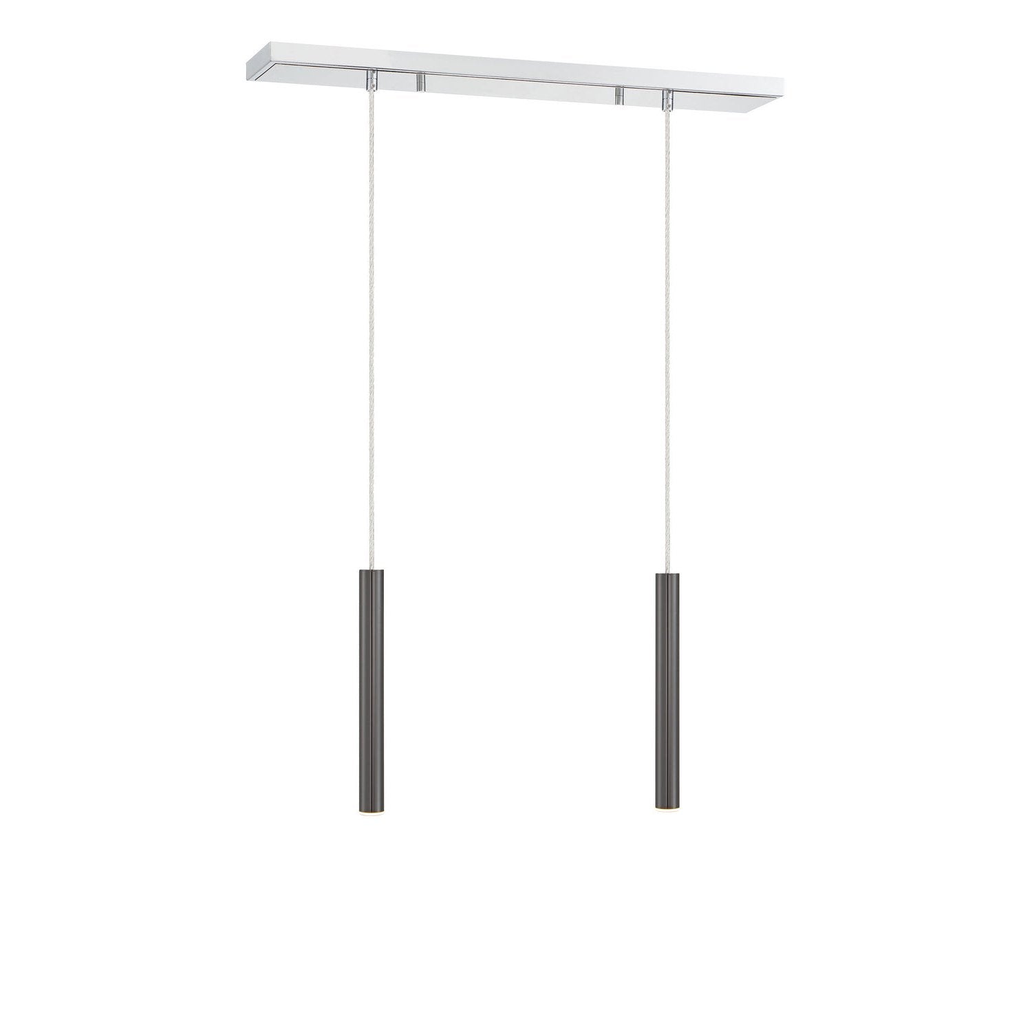 Z-Lite - 917MP12-PBL-LED-2LCH - LED Linear Chandelier - Forest - Chrome