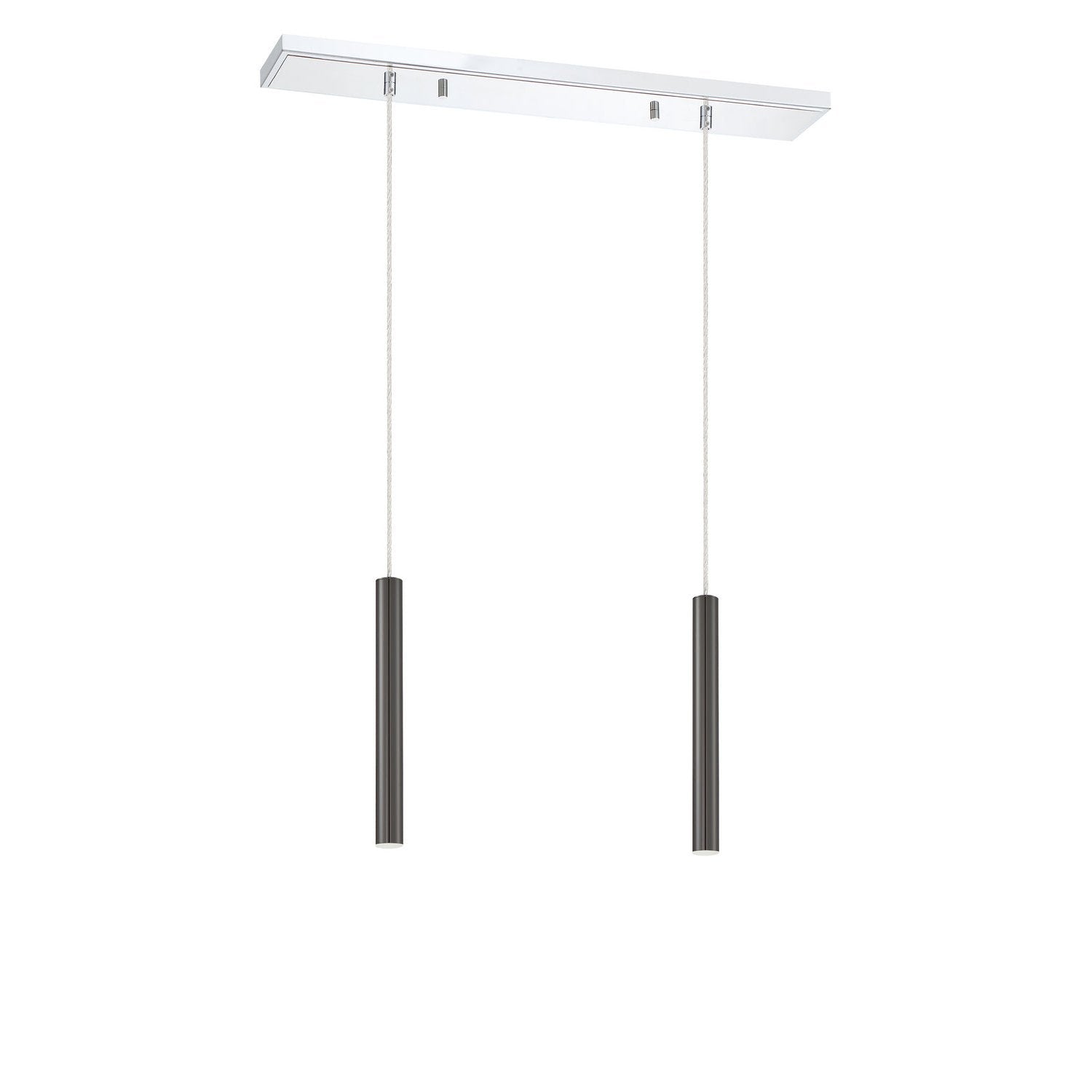 Z-Lite - 917MP12-PBL-LED-2LCH - LED Linear Chandelier - Forest - Chrome