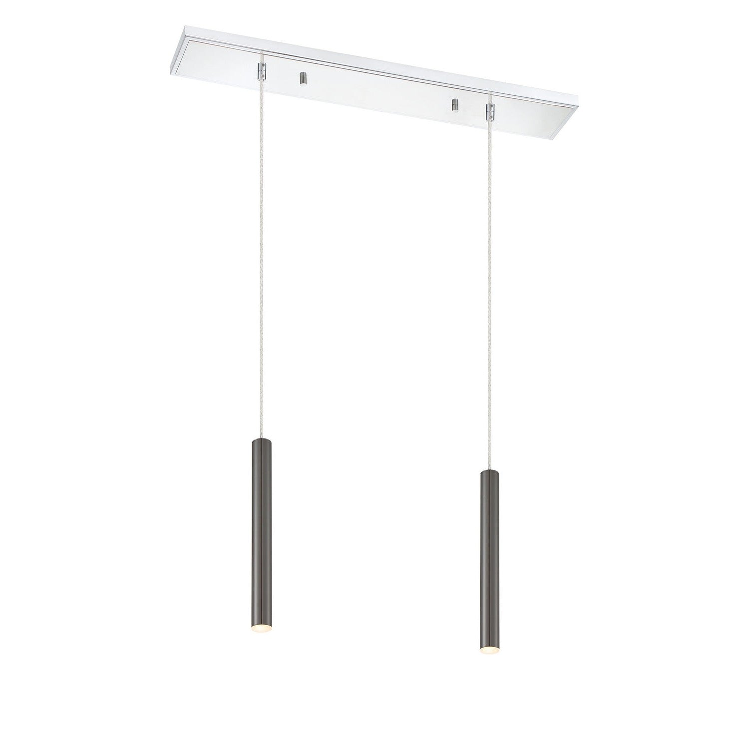 Z-Lite - 917MP12-PBL-LED-2LCH - LED Linear Chandelier - Forest - Chrome
