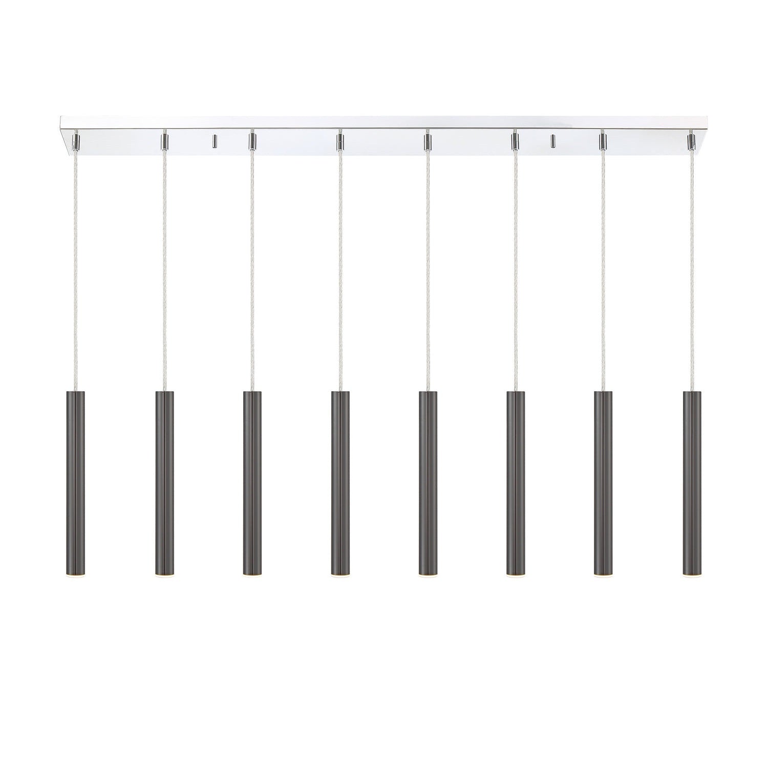 Z-Lite - 917MP12-PBL-LED-8LCH - LED Linear Chandelier - Forest - Chrome