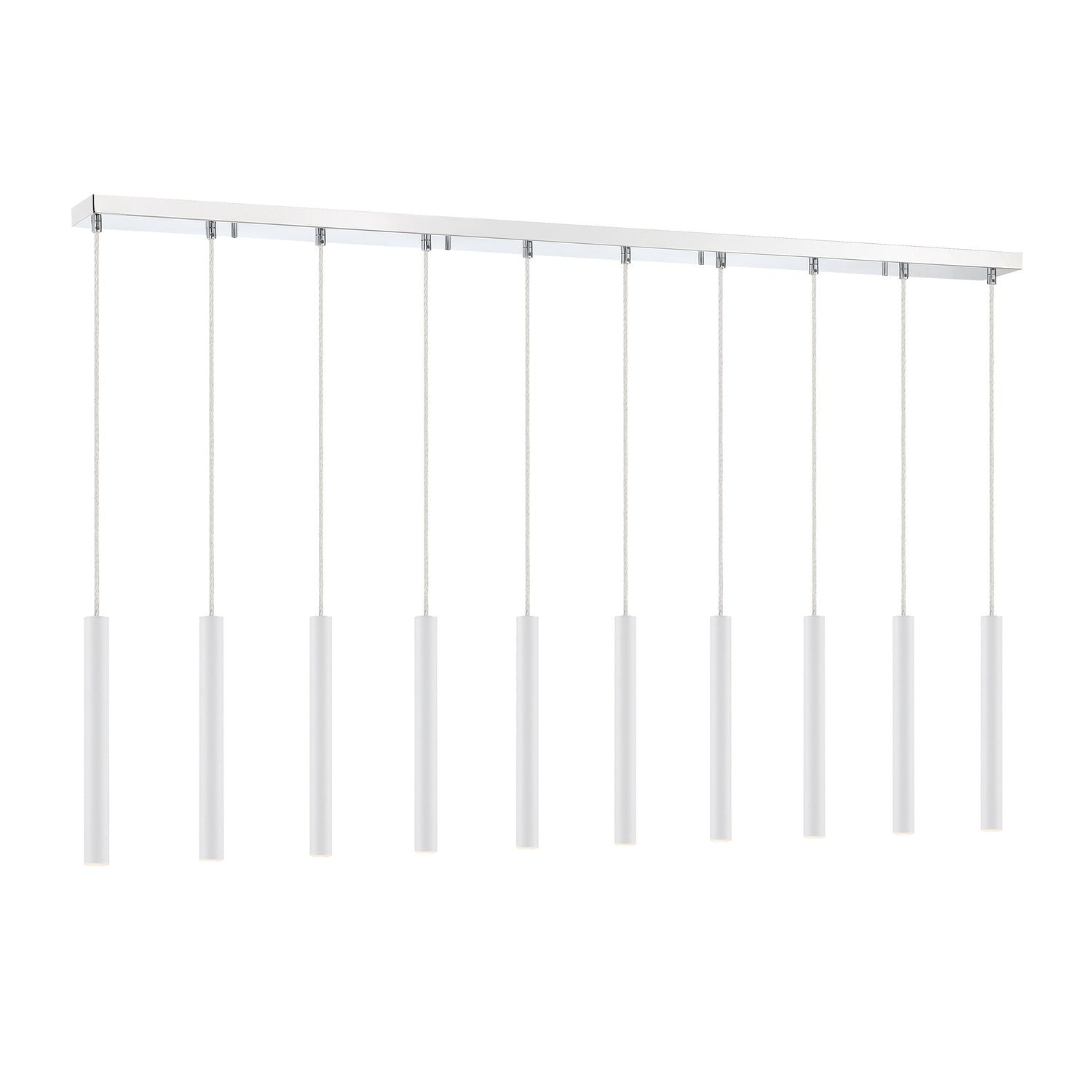 Z-Lite - 917MP12-WH-LED-10LCH - LED Linear Chandelier - Forest - Chrome