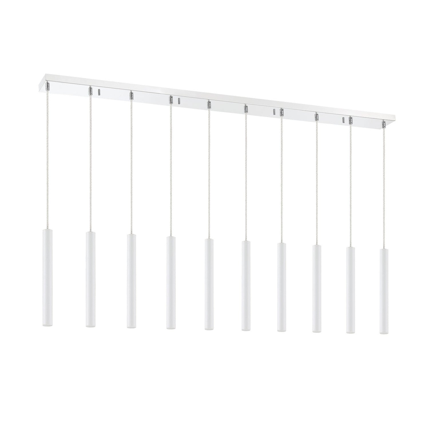 Z-Lite - 917MP12-WH-LED-10LCH - LED Linear Chandelier - Forest - Chrome