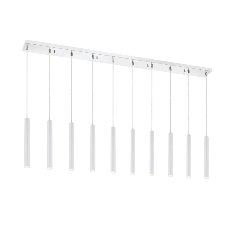 Z-Lite - 917MP12-WH-LED-10LCH - LED Linear Chandelier - Forest - Chrome